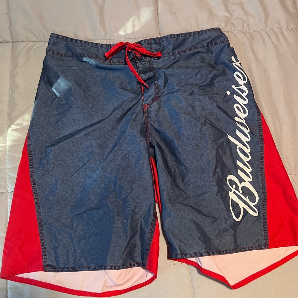 Budweiser swim trunks XL